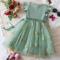 thumbnail image 3 of Robes d'Été pour Filles Robe Tutu à Manches à Volants pour Filles Robes pour Filles Robe en Tulle Tout-Petit 2-3 Ans, 3 of 8