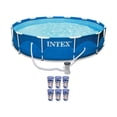 thumbnail image 1 of Intex Piscine Ronde à Cadre Métallique 12 Pi x 30 Po, Ensemble, Pompe 530 GPH et 6 Filtres A, 1 of 10