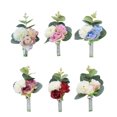 thumbnail image 1 of mmirethe 5pcs/set Tenue de Corsage de Poignet Réutilisable pour Tout Événement Spécial Boutonnière de Bal Inodore 1Set, 1 of 6