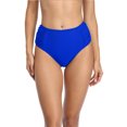 thumbnail image 1 of Charmo Women's Bikini Bottoms Ruched Swim Shorts Mid Waist Swimming Briefs, 1 of 7