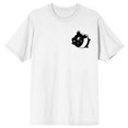 thumbnail image 1 of Eaternal T-Shirt Blanc pour Homme à Col Rond, Manches Courtes, pour Balade en Trottinette Nocturne Dae & Tapi - Grand, 1 of 4