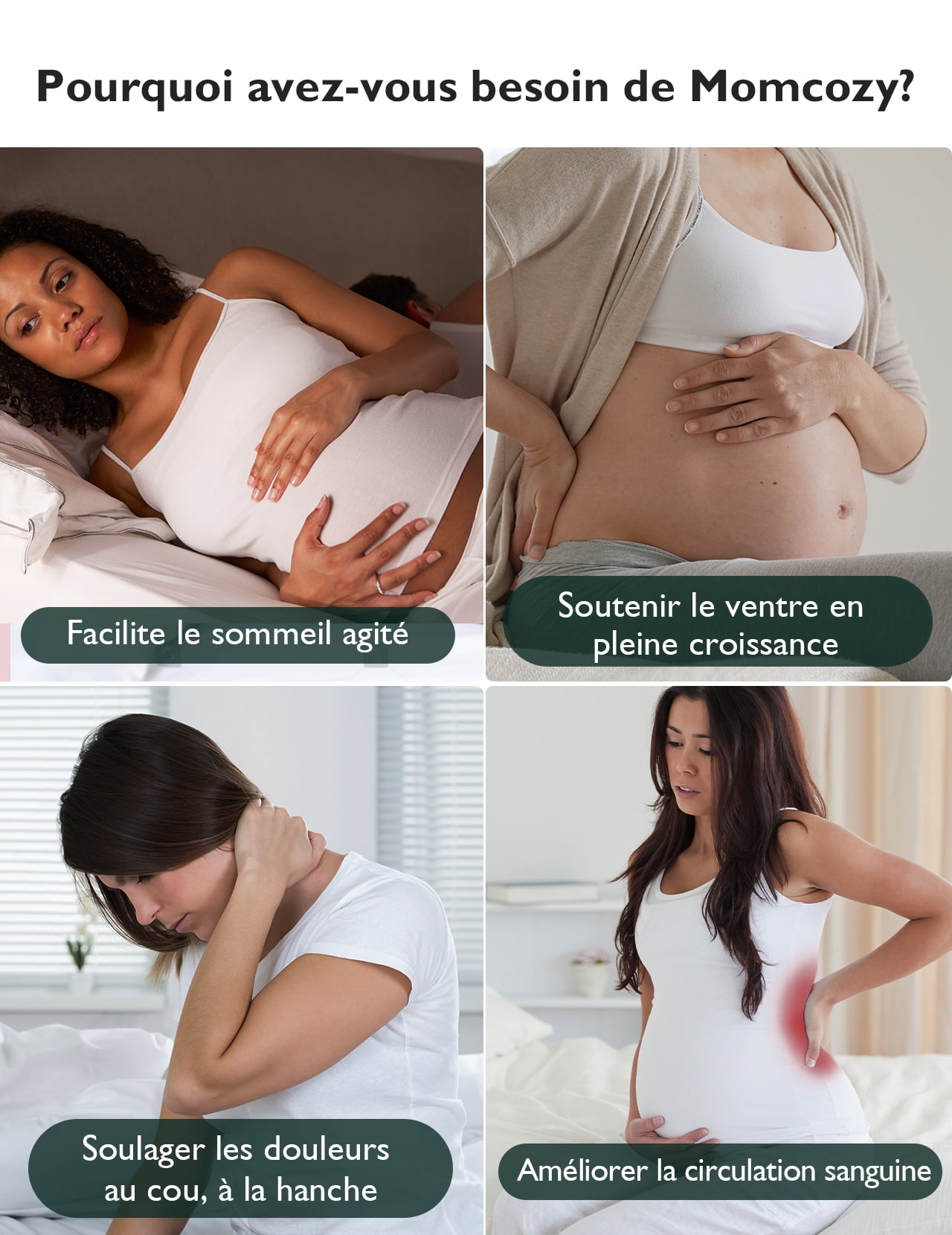 Momcozy U Shaped Pregnancy Pillow-Huggable
