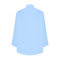 thumbnail image 5 of Timegard Chemises pour Femmes en Coton et Lin à Boutons, Col à Revers, Blouse à Manches 3/4, Hauts d'Automne avec Poches, 5 of 5