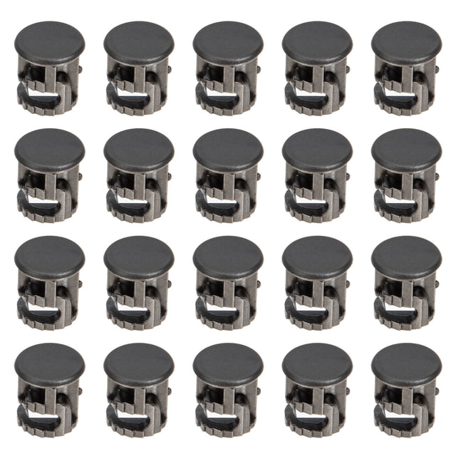 IFANLANDOR 100 Ensembles de Raccords de Meubles en Alliage de Zinc Noir pour Armoires et Garde-Robes