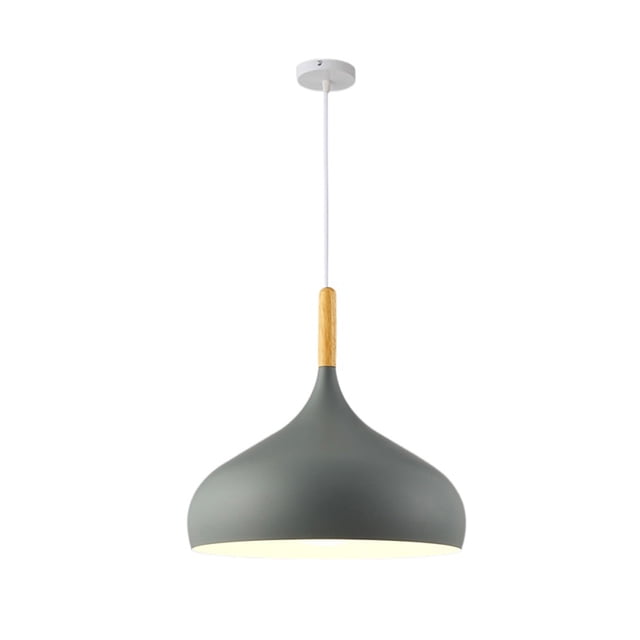 Wood Metal Colorful Pendant Lamp, Creative Ceiling Pendant Light Fixture, Modern Pendant Lighting, Farmhouse Pendant Light for Over Kitchen Island Dining Room Table Bar Entrance Cafe