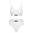 thumbnail image 1 of FOCUSNORM Women's Underwear Set V-neck Backless Camisole + Letter Briefs, 1 of 5