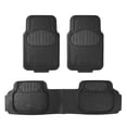 thumbnail image 1 of Universal Auto Floor Mats Full Set 3pcs For Car SUV Vans - 7 Colors Available, 1 of 5