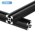 thumbnail image 4 of Unique Bargains 2020 T Slot Aluminum Extrusion 200mm(7.9 Inch) Black for 3D Printer Laser Engraving Machine 10 Pcs, 4 of 6