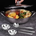 thumbnail image 3 of GROWTH TANK Sided Soup Stockpot Mandarin Duck Pot for Home Kitchen Cooker Camping 28cm, 3 of 9