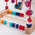 thumbnail image 4 of Wooden Bead Maze Bead Maze Toy Baby Roller Coaster Toddler Roller Coaster Bead Roller Coaster Wooden Bead Maze Roller Coaster Educational Circle Toy Coordination Ability Practicing, 4 of 6