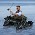 thumbnail image 2 of Costway Bouée de Pêche Gonflable Bateau de Pêche Portable avec 3 Boîtes de Rangement Détachables Vert, 2 of 10