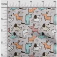 thumbnail image 2 of oneOone Cotton Cambric Light Gray Fabric Dog Cartoon Sewing Craft Projects Fabric Prints By Yard 42 Inch Wide-YF, 2 of 5