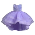 thumbnail image 1 of Kcodviy Robe de Demoiselle d'Honneur pour Fille Robe Chic pour Fille Robe Élégante en Dentelle pour Baptême Dos en A Robe de Mariée Robes de Fête, 1 of 4