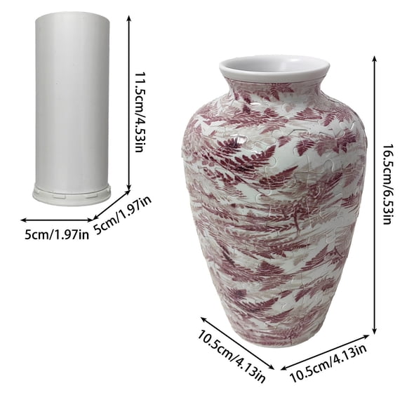 3D Puzzle Vase House for Flower Arrangement, Living Room Home Decor Children's Birthday Christmas Gift Idea