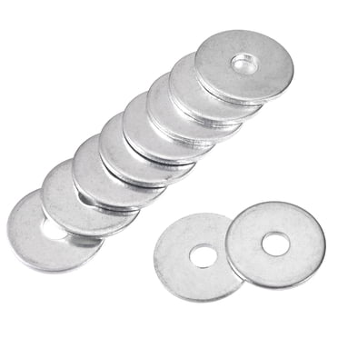 Unique Bargains Rondelle Plate en Acier au Carbone Plaquée Zinc 5 mm x 20 mm x 1,5 mm pour Vis et Boulon, Lot de 50