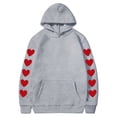 thumbnail image 1 of Birdeem Sweat à Capuche Imprimé pour la Saint-Valentin, Haut en Peluche à Capuche, 1 of 1