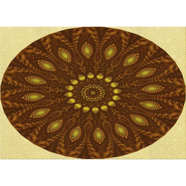 Ahgly Company Tapis de Zone Rectangulaire Transitionnel Rouge Bordeaux pour Intérieur, Lavable à la Machine, 3 Pieds x 5 Pieds