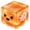 Orange#009, variant on Floating Ghost Cube Fidget Squish Ball Slow Rising for Tension Release