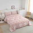 thumbnail image 3 of Erosebridal Bohemian Aztec Comforter Sets Queen Size, Tribal Geometric Pattern Comforters & Duvets, Pink, Reversible 3-Piece, 3 of 8