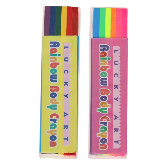 Miangastore 2pcs Body Paint Crayons Kid Face Paint Crayons Makeup Pen for Ball Game