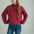 thumbnail image 5 of LOVZFMLL Chandails pour Femmes, Col Roulé Côtelé Chandail Mode Décontracté Ample Manches Longues Hauts Chauds Automne Hiver Vêtements, 5 of 5