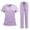 Light Purple_007, variant on Ktyne Purple Scrubs for Women Set M Stretchy Nurse Uniform Short Sleeve Scrub Top & Jogger Pants Solid Color Scrubs Sets with Multi Pocket Dark Purple M