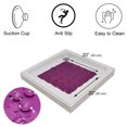 thumbnail image 3 of Tapis de Douche Carré Antidérapant Bubbles Uni Violet 20′′ L X 20′′ L, 3 of 4