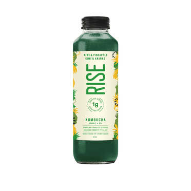 RISE 1g Kombucha Kiwi & Pineapple, 414mL