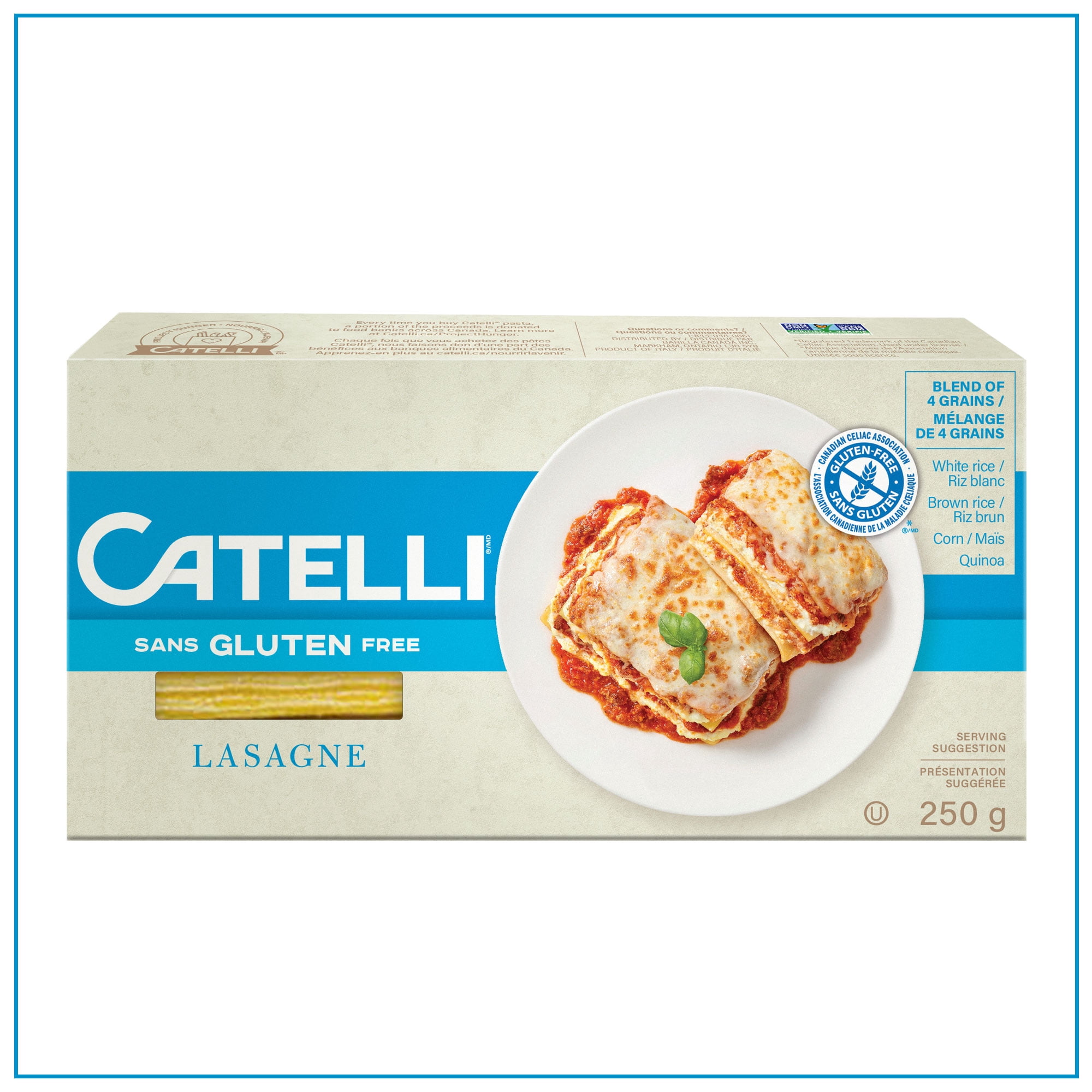 Lasagne Catelli Sans Gluten, 250 g