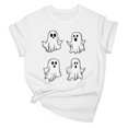 thumbnail image 4 of purcolt T-Shirts d'Halloween pour Femmes, T-Shirts Graphiques à Imprimé Drôle Hauts d'Été à Col Rond Manches Courtes T-Shirts Blouses de Fête Cadeau, 4 of 7