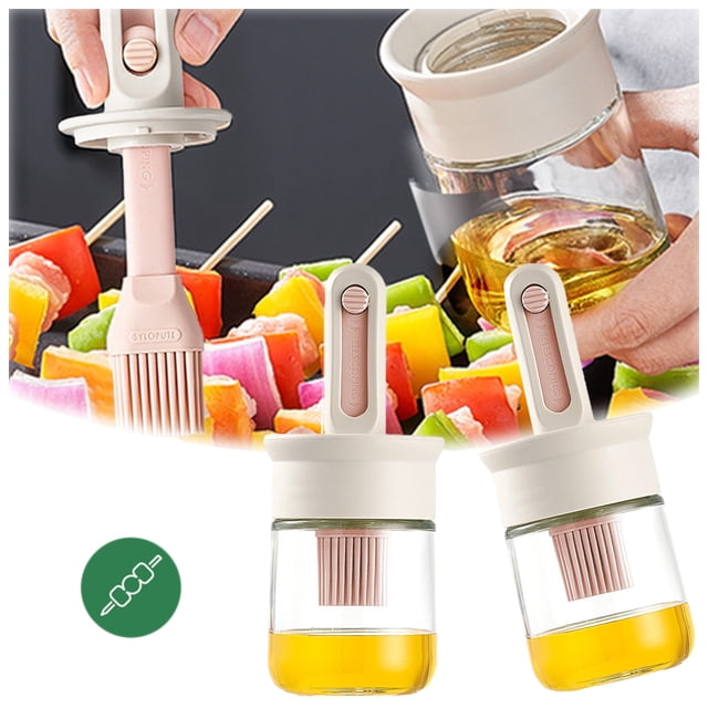 WIFKLSIIPG Sturdy Silicone Oil Brush for Cooking Enthusiasts Practical Silicone Coating Brush for Pots and Pans in Cooking