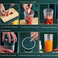 thumbnail image 2 of Yeacher USB Rechargeable Portable Easy Blender Mini Juicer Multi-Function USB Charging Juice Cup Fruit Electric Juice Mixing Cup, 2 of 7