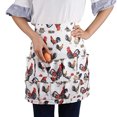 thumbnail image 1 of TIMIFIS Cartoon Pattern Eggs Collecting Apron Pockets Holds Chicken Farmhouses Farm Home Kitchen Gadgets, 1 of 2