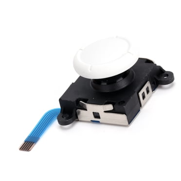 Joystick Replacement, Comfortable Thumb Stick Portable Compact Easy To Install Wear Resistant For Switch Lite Controller White