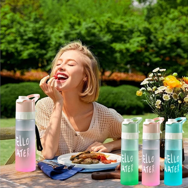 Vaidha Large Capacity Spray Water Bottle - Food Grade Material Portable For Men Women And Students