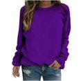 thumbnail image 1 of Sweat-shirts Décontractés à Col Rond à Manches Longues Coupe Ample Pull-Overs Doux Automne Vêtements de Mode, 1 of 5