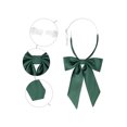 thumbnail image 3 of INSPIRE CHIC Women's Bow Ties Solid Color Western Ribbon Pre-Tied Bowties Dark green One Size, 3 of 6