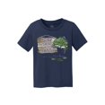 thumbnail image 1 of Gone Fishing With Daddy Kids Cotton T-Shirt - Navy - Small, 1 of 1