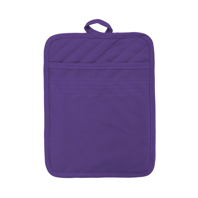 VogueV Gant de Four Résistant à la Chaleur - Coussin d'Isolation de Cuisson en Coton Matelassé Violet