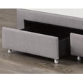 thumbnail image 2 of Emil King Platform Bed Base, Grey, 2 of 3