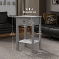 thumbnail image 3 of HOMCOM Side Table Set of 2, End Tables with Drawer and Bottom Shelf, 3 of 10