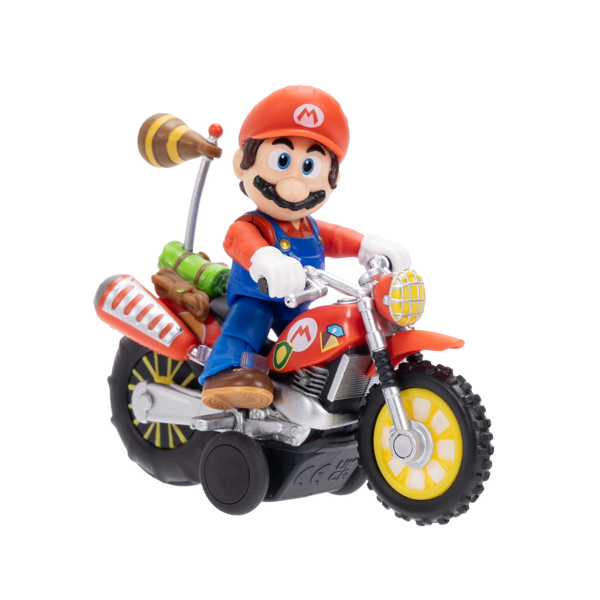 The Super Mario Galaxy Movie – 2.5” Figure with Pull Back Motorcycle – Mario