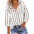 thumbnail image 1 of Xihbxyly Hauts Grande Taille pour Femmes Manches 3/4 Mode Décontractée Imprimé Manches Courtes Col Rond Blouses Chemises Offres Hebdomadaires, 1 of 7