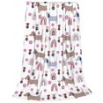 thumbnail image 2 of KLL Cute Dog Pattern Fleece Throw Blanket,Fleece Throw Blankets for Couch & Bed All Season Use-80"x60", 2 of 7