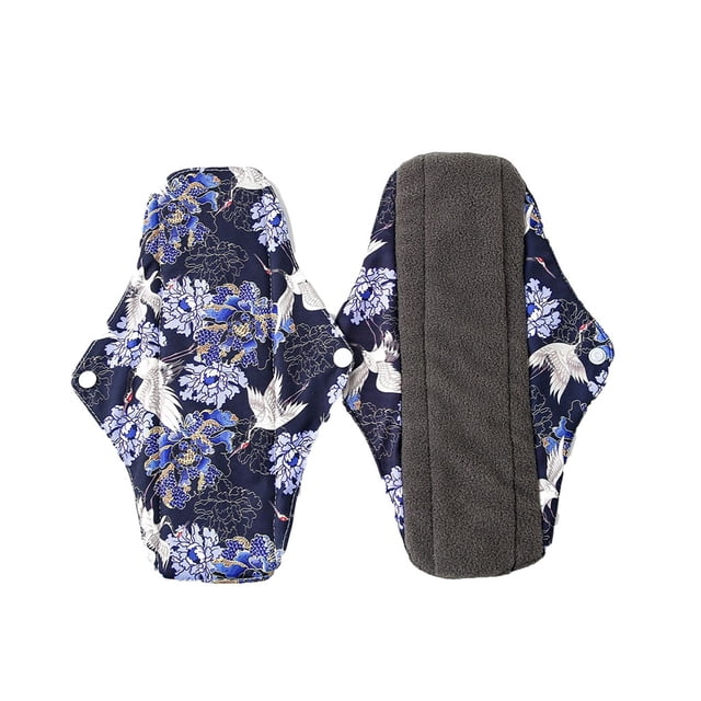 Iumwxz Serviette Menstruelle en Tissu Maman Sac Sanitaire au Charbon Réutilisable