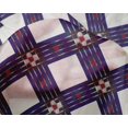 thumbnail image 4 of oneOone Silk Tabby Fabric Check Ikat Decor Fabric Printed BTY 42 Inch Wide, 4 of 4