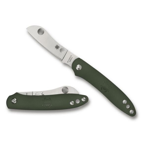Spyderco Knives Roadie Slipjoint Lightweight Olive Green N690Co Steel C189PGR