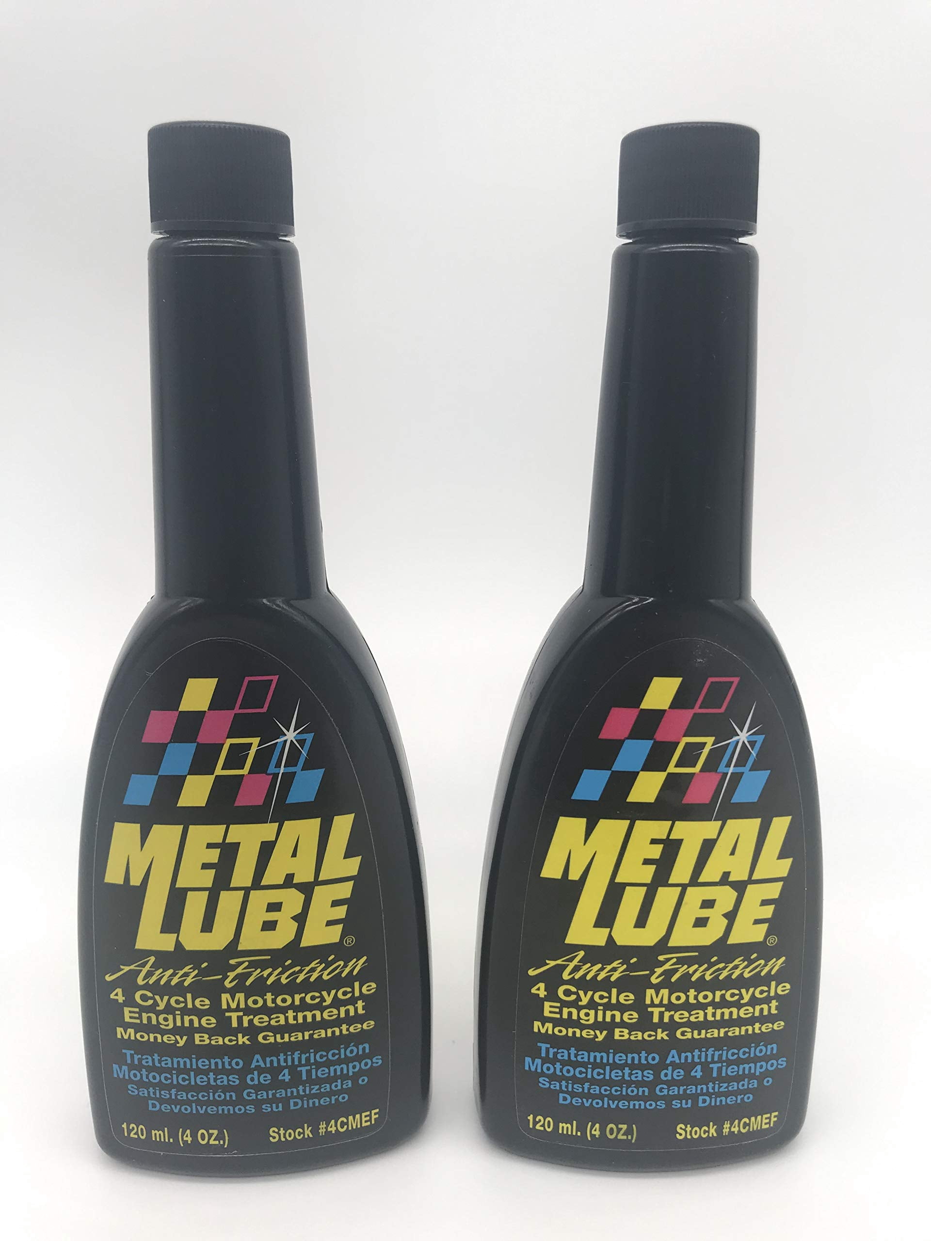 Metal Lube Engine Treatment, Anti-Friction 4 Cycle Motorcycle 4 Oz (2Pack)