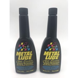 Metal Lube Engine Treatment, Anti-Friction 4 Cycle Motorcycle 4 Oz (2Pack)