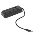 thumbnail image 3 of SHOWERORO usb data splitter 4 port abs black 1Pcs hub for home users, 3 of 5